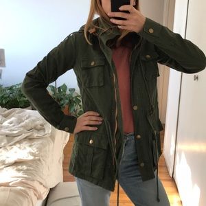 Market + Spruce Lightweight Green Army Jacket